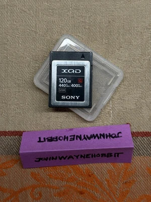 Used but Working Sony XQD G 120GB High Speed Card 440 MB/s Read 400 MB/s Write - Image 1 of 3