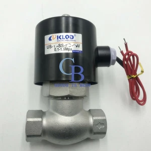 Electroválvula AC110V 1 pulgada BSP acero inoxidable vapor de alta temperatura NC nueva - - Imagen 1 de 6