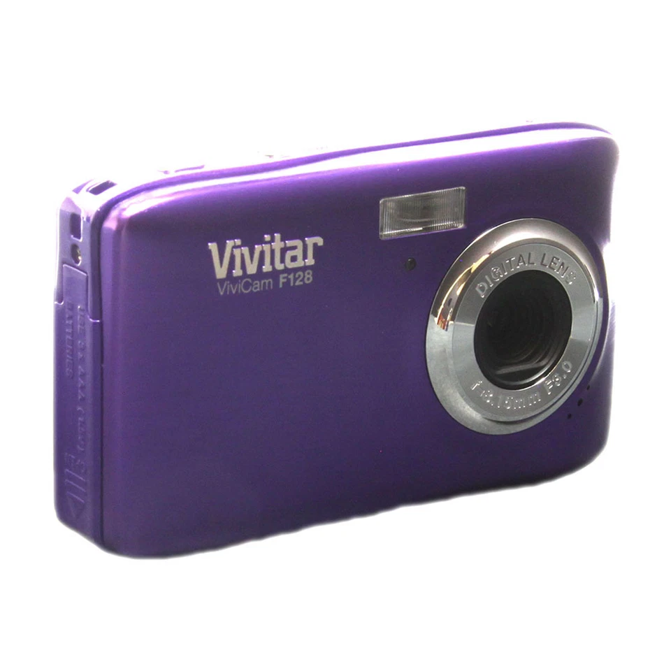 Vivitar ViviCam F128 14.1MP Digital Camera - Purple