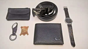 BOX CADEAUX 5 MAROQUINERIES EN CUIR CADET - Imagen 1 de 5