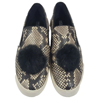 Mocasines planos vintage Michael Kors para mujer piel de serpiente en relieve 7 38 Foto 1 de 4