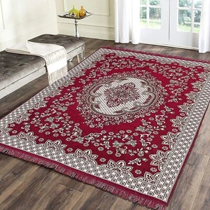 6D Ethnic Premium Floral Chenille Carpet Runner Area Rug 5 x 7 Feet (A4) - Picture 1 of 3