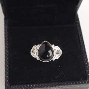 Black Tourmaline Gemstone 925 Sterling Silver Handmade Jewelry Ring For Gift - Picture 1 of 3