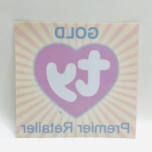 1 Ty Beanie Babies Gold Retailer Window Decal / Sticker - Picture 1 of 1