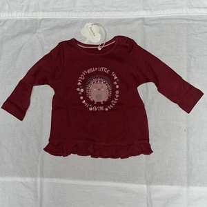 Lupilu Baby Mädchen Langarmshirt Gr. 62/68 2-6 Monate Rostrot Neu SM1080 - Bild 1 von 6