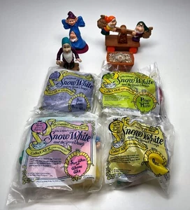 Menge 8 Vintage 1992 McDonalds Happy Meals Schneewittchen Spielzeug - 4 versiegelt - Bild 1 von 3
