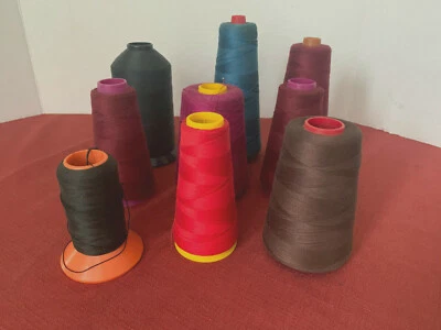 Vintage Mixed Lot of 9 Cone Thread American Thread Regal Utica - Image 1 of 4