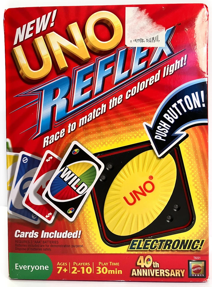 UNO REFLEX Electronic Card Game - Match the Colored Lights NIB 2011 OUT OF PRINT - Image 1 of 4