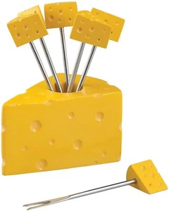 Gourmet Art 6 Stück Käse Cocktail Pick mit Halter - Bild 1 von 1