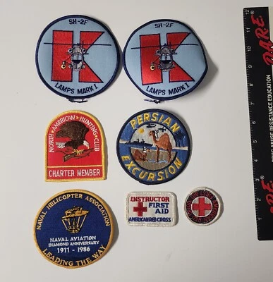 7 Authentic Vintage Patch Lot War, Red Corss, Persian Excursion W/ Fast Shipping - Image 1 of 2