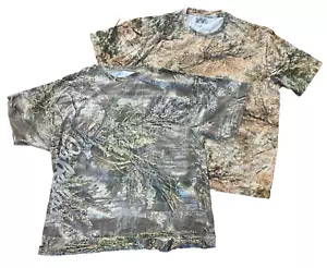 (2) CABELAS T-Shirts Men's 3XL Camouflage Forest Hunting RealTree Zonz Western - Picture 1 of 12