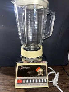 Frullatore vintage Osterizer Galaxie Dual-Range 14 1970 giallo/cromato - testato funziona - Foto 1 di 10