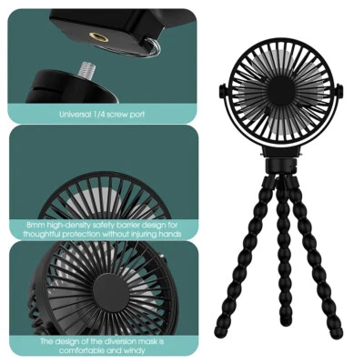 Mini USB Grow Ventilator 3-Stufen Flexibler Umluftventilator für Grow Zelt Box - Bild 1 von 4