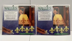 2 WALLIES 25 Pack Small  Gold Fleur di Lis Wallpaper Wall Decals Stickers New - Picture 1 of 2