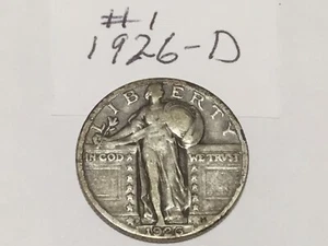 Standing Liberty Quarter: 1926-D, FREE Shipping - Picture 1 of 2