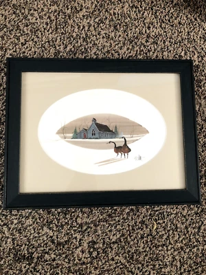 P Buckley Moss «Верные надзиратели» печать, 43/1000, 1992, в рамке, идеальное состояние товара - Изображение 1 из 4