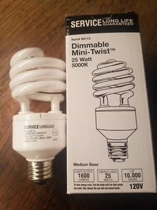 6 pieces 25 Watt 5000K 1,500 Lumen CFL Service Guaranteed Mini Twist - Picture 1 of 2