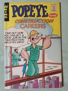 POPEYE AND CONSTRUCTION CAREERS E-5 KING EDUCATIONAL COMICS GIVEAWAY VF/NM 1972 - Picture 1 of 5