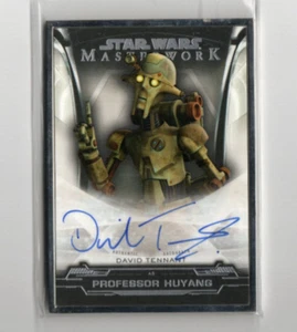 Star Wars Masterwork 2019 Topps Auto A-DT David Tennant as Professor Huyang #3/5 - Picture 1 of 1