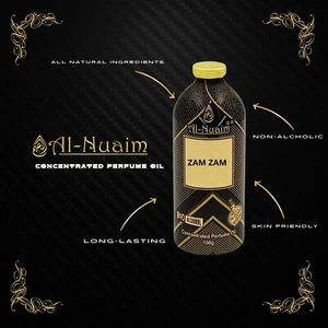 Al Nuaim ZAM ZAM Attar Elegant Unfading Fragrance Concentrated Perfume Oil 100GM - Picture 1 of 7