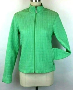 Neyelle Women's Quilted Jacket Size S Green Zip Front Long Sleeve Lightweight - Picture 1 of 12