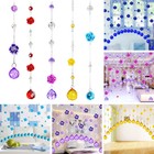 Crystal Glass Bead Curtain Living Room Bedroom Window Door Wedding Decor Supply