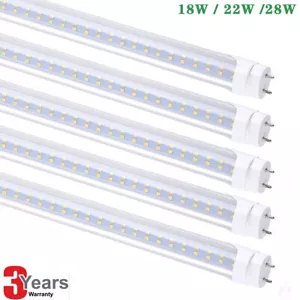25-100Pack 22W 28W 4FT T8 LED Tube Light 4Foot G13 2-Pin Dual Power Garage Light - Picture 1 of 15