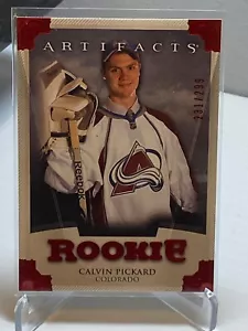 #156 Calvin Pickard - 2013-14 Upper Deck Artefatti Esordiente - Rubino - 231/299 - Foto 1 di 2