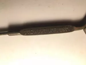 VTG Artesian STEWART Manufactured Ice INC Bottle Opener Pick Advertising Antique - Picture 1 of 7