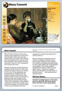 Mary Cassatt #14.17 - Arts - Story Of America Grolier Card