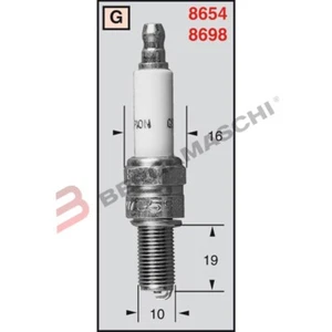 CANDELA CHAMPION SPARK PLUG RG6YC/T10 RG6YC SYM XP 500 cc 2004> - Foto 1 di 1