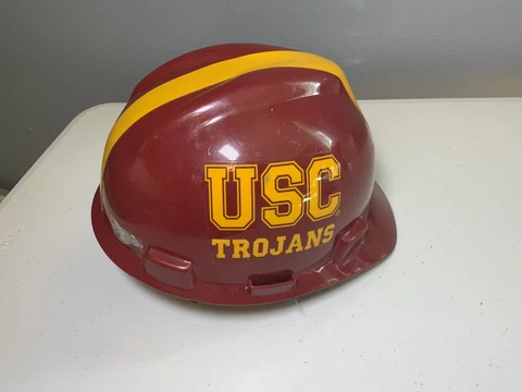 Vintage USC Hard Hat/ Helmet Cover