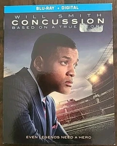 Concussion (Blu-ray, 2015) With Slipcover Will Smith No Digital - Imagen 1 de 2
