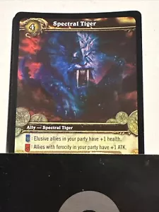 World of Warcraft TCG - Ally Spectral Tiger Foil Loot Scratched NM - Picture 1 of 3