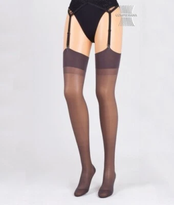 COMPRESSANA CALYPSO 70 DEN Stütz-Schenkelstrümpfe zur Strapsbefestigung