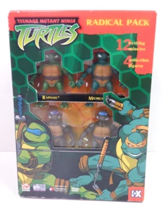 Teenage Mutant Ninja Turtles Radical Pack 4 Disc DVD Box Set w/ Figures - Picture 1 of 21