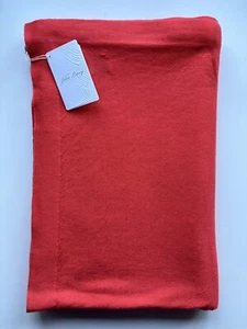 100% reines Kaschmir John Laing großes Tuch 220x80cm Papaya Koralle Strick UVP 499£ - Bild 1 von 15