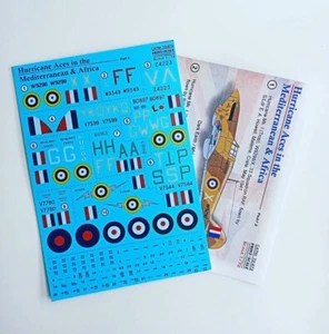 Print Scale 72-472 DECALS Hurricane Aces Mediterranean & Africa. Teil2 1:72 - Bild 1 von 4