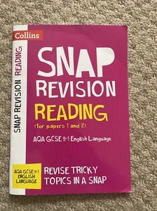 Snap Revision Reading AQA GCSE 9-1 English Language for Papers 1 and 2 Guide - Picture 1 of 3