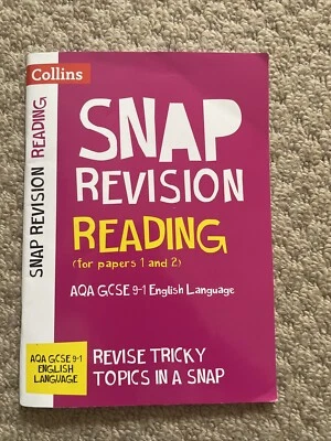 Snap Revision Reading AQA GCSE 9-1 English Language for Papers 1 and 2 Guide - Image 1 of 3