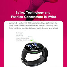 D18 Bluetooth Smart Watch, Men Women Blood Pressure Heart Rate Monitor Smart Wat
