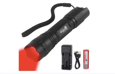 LED Torch Hunting Torch Traffic Wand Zoomable Red  3 PC Lighting Torch  - image 1 of 4