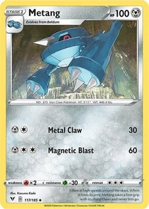 Pokemon Metang SWSH04: Vivid Voltage 117/185 LP - Picture 1 of 1
