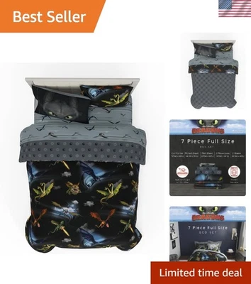 How to Train Your Dragon Kids Bedding Super Soft & Cozy Reversible Microfiber... - Image 1 of 4