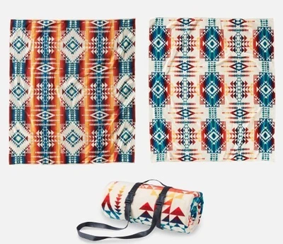 NUEVO CON ETIQUETAS Pendleton Toalla Jacquard Para Dos 62x70 PILOT ROCK MARFIL Spa Playa Piscina Foto 1 de 4