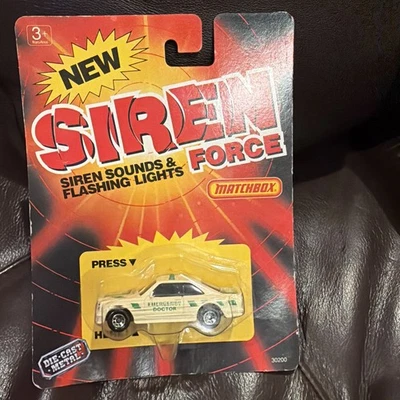 Siren Force-Emergency Doctor, Pace Car (Matchbox, 1990) New On Card - Image 1 of 4