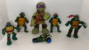 Teenage Mutant Ninja Turtle Vintage 80s Action Figure Michelangelo & Leo,Toy Lot - Picture 1 of 9