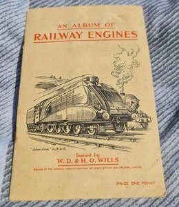 W.D & H.O Wills An Album Of Railway Engines 1936 Cigarette Cards Full Set - Picture 1 of 11