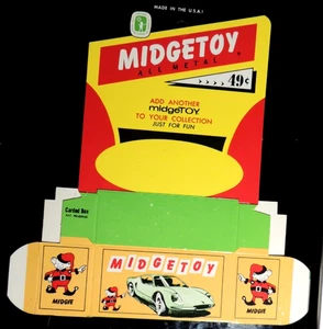 VINTAGE MIDGETOY BOX  for Diecast Midgetoy  NOS - SIGNED BY FOUNDER - Picture 1 of 3