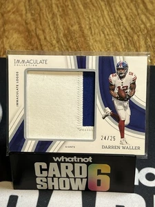 2023 Immaculate Darren Waller Numbers Patch #/25 Giants - Bild 1 von 2